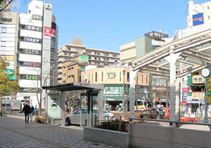 西葛西駅北口から学校までの道順