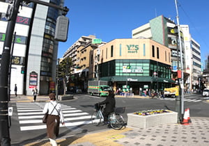 西葛西駅北口から学校までの道順